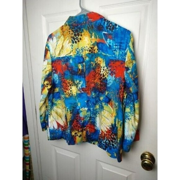 TONI Morgan Women's Long Sleeve Collared Front Button Shacket. Size L - Picture 13 of 15